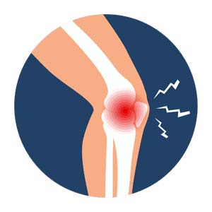 Pain on the inner or outer side of the knee